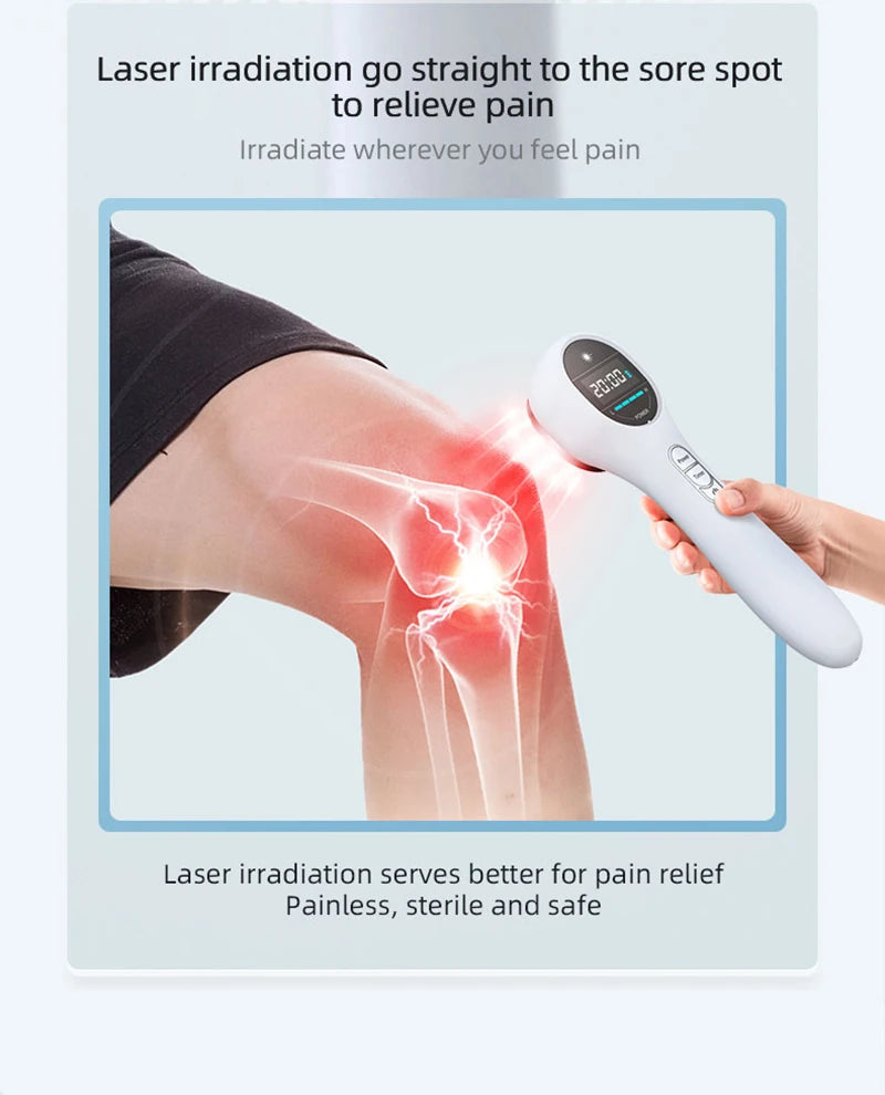 650nm & 808nm Red Light Therapy Laser Device – Pain & Recovery Tool - Zack Fitness