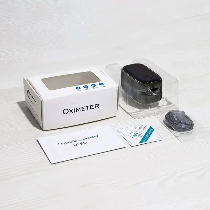 Finger Pulse Oximeter Medical Portable Blood Oxygen Oxymetre Heart Rate Saturation Meter OLED Oximetro De Dedo - Zack Fitness