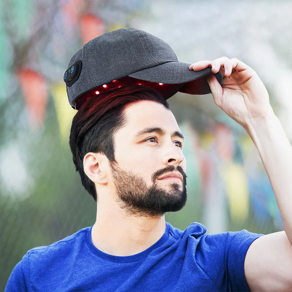 Red Light Therapy Cap 660nm & 850nm – Hair Regrowth & Anti-Hair Loss - Zack Fitness