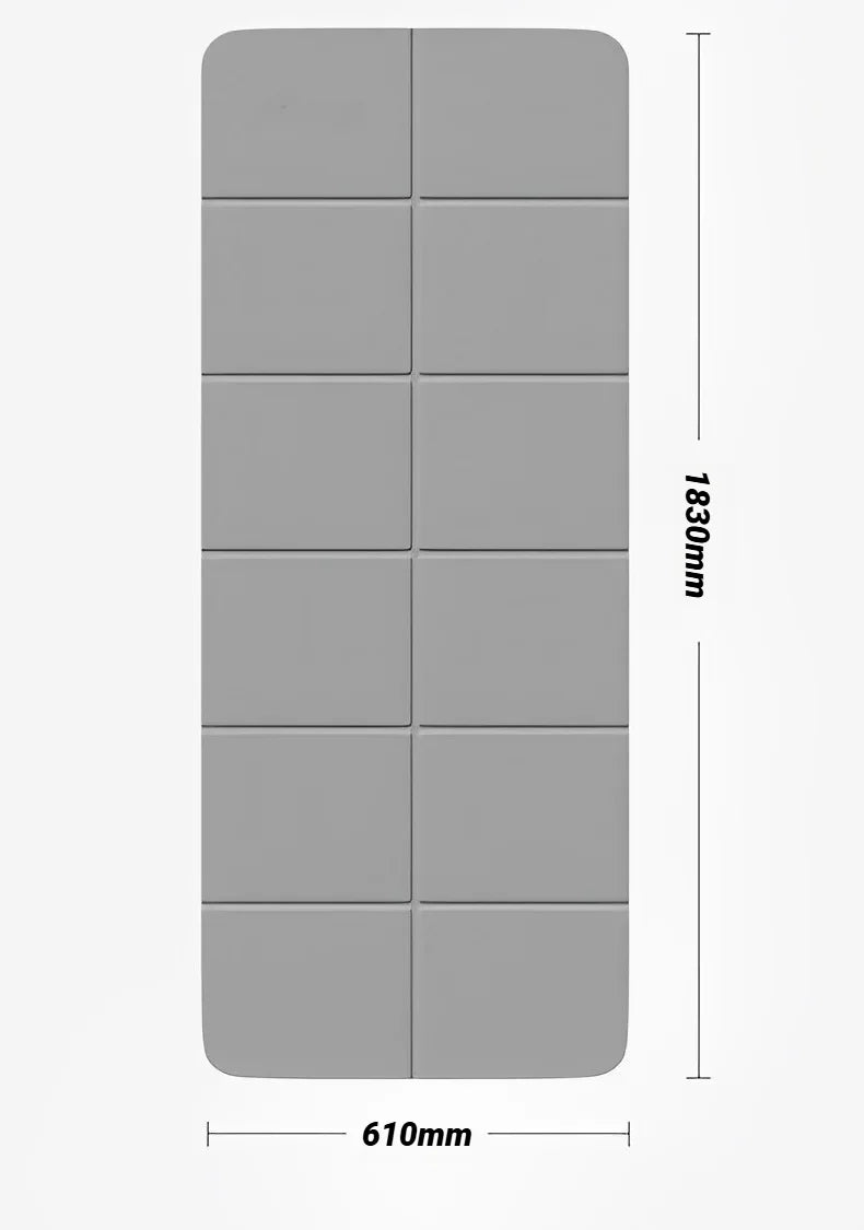 Foldable Eco-Friendly TPE Yoga Mat – Non-Slip, Travel-Friendly for Pilates & Floor Workouts - Zack Fitness