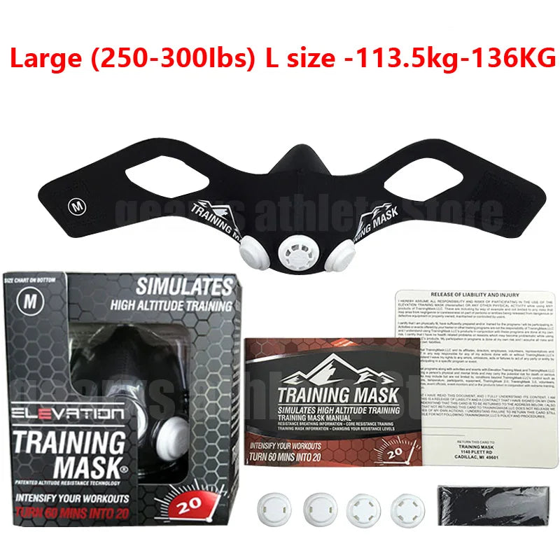 JAISATI Elevation Training Mask 2.0 β Adjustable Breathing Resistance for Sports & Weight Loss - Zack Fitness