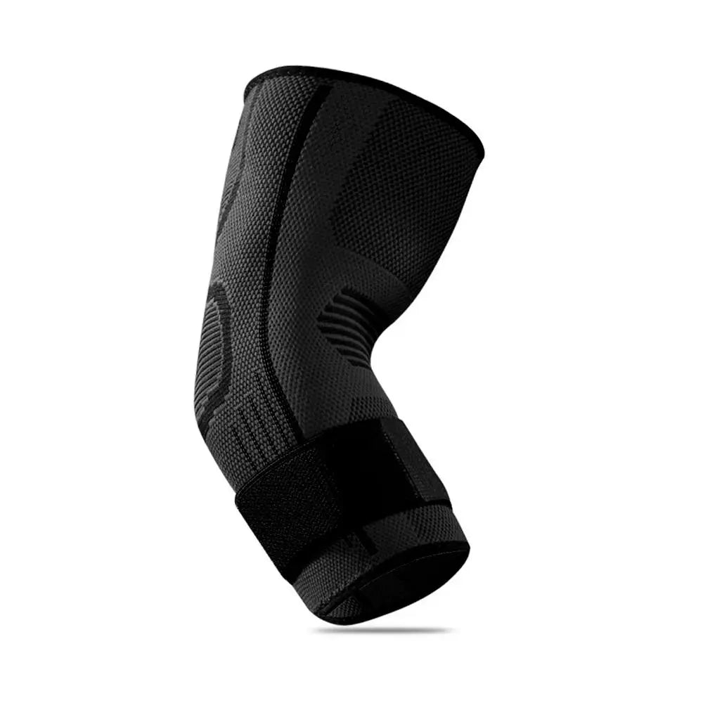 Elbow Compression Sleeve with Strap | Brace for Pain Relief, Lifting & Arthritis - Zack Fitness
