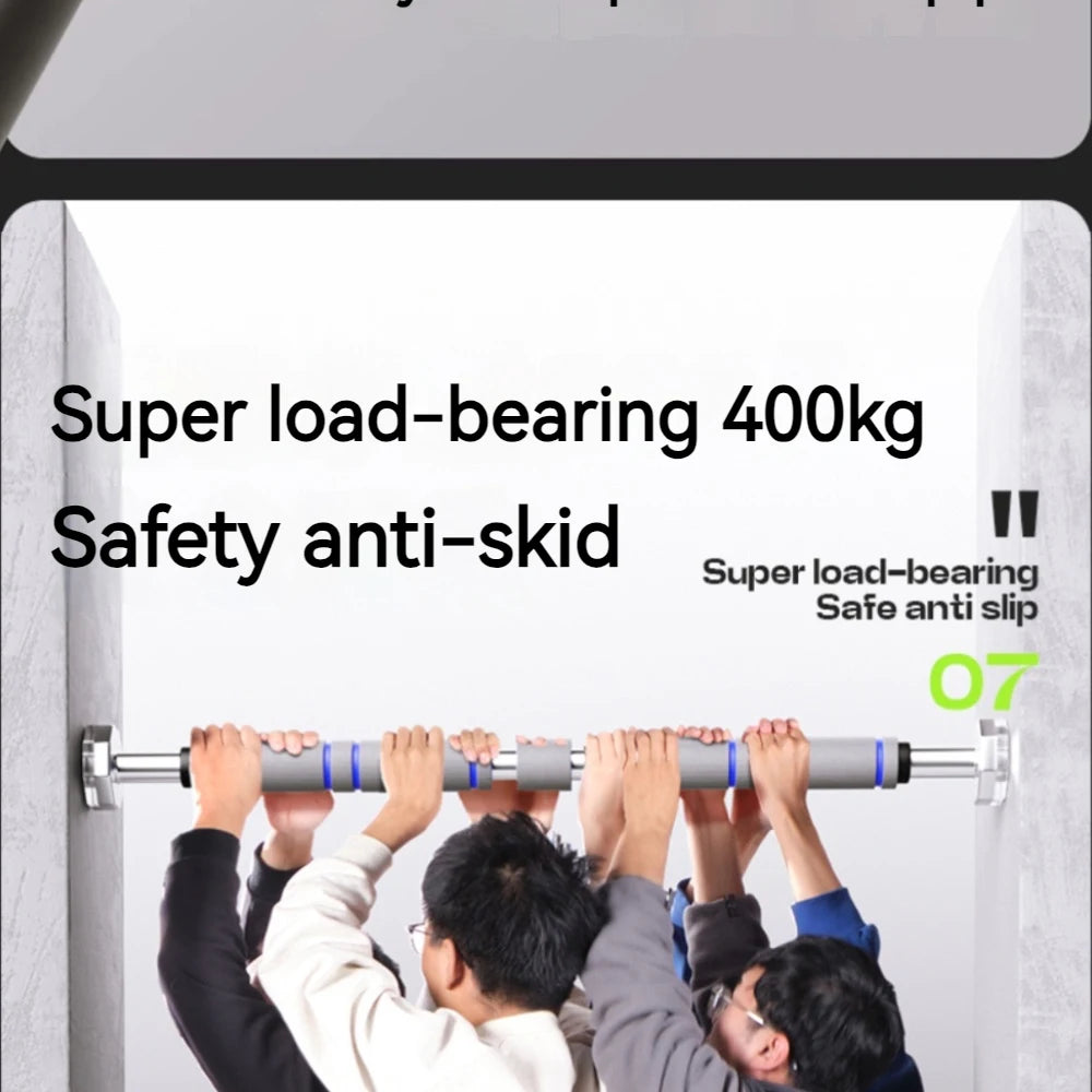 Telescopic Doorway Pull-Up Bar – Adjustable Non-Slip Chin-Up Bar for Home Strength Training (Men & Women) - Zack Fitness