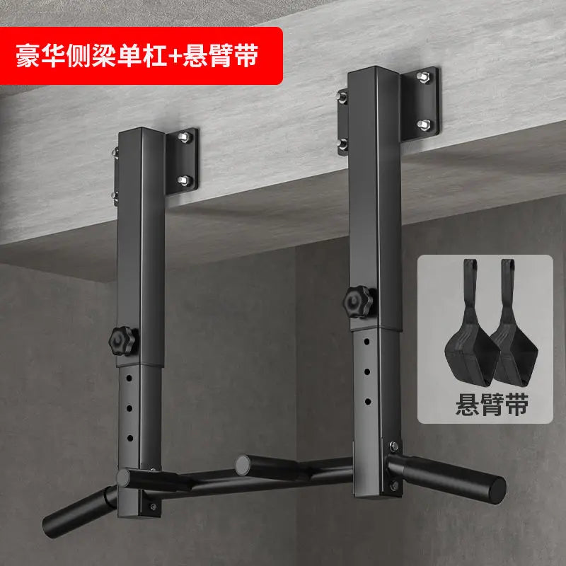 Wall-Mounted Pull-Up Bar with Sandbag Rack – Heavy-Duty Home Fitness Equipment for Strength Training - Zack Fitness