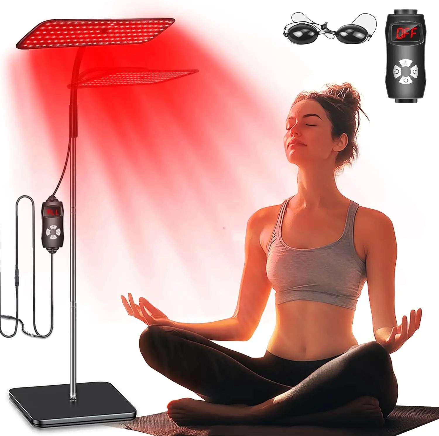 LED Red Light Therapy Panel 660nm 850nm – Pain Relief & Skin Care - Zack Fitness