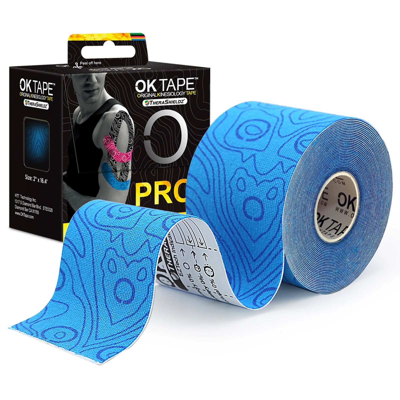 OKTAPE PRO Kinesiology Tape | Waterproof, Latex-Free & Breathable - Zack Fitness