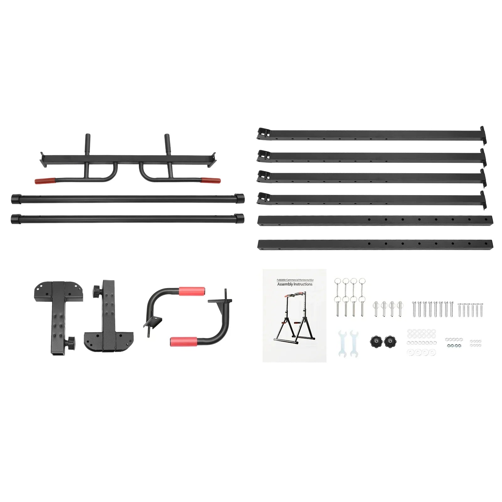 Freestanding Foldable Pull-Up Bar Station – Adjustable Height & 200KG Capacity for Home Strength Training - Zack Fitness