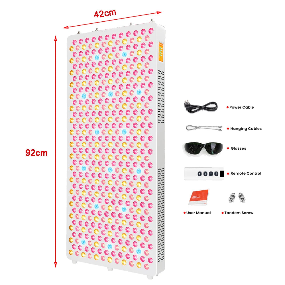 IDEAREDLIGHT RLPRO Red Light Panel – 9 Wavelength Full Body Therapy - Zack Fitness