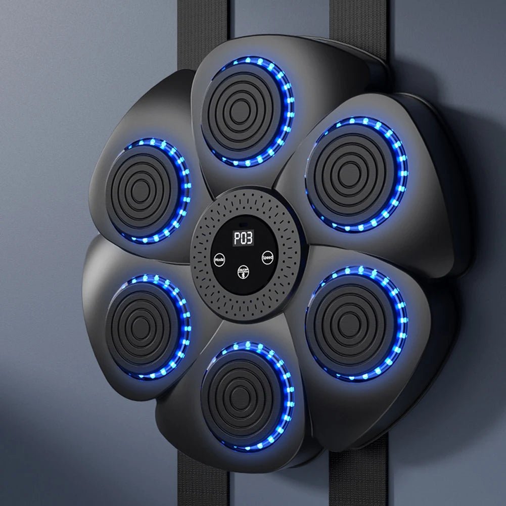 Smart boxing strike reaction system designed for timing and combination drills.