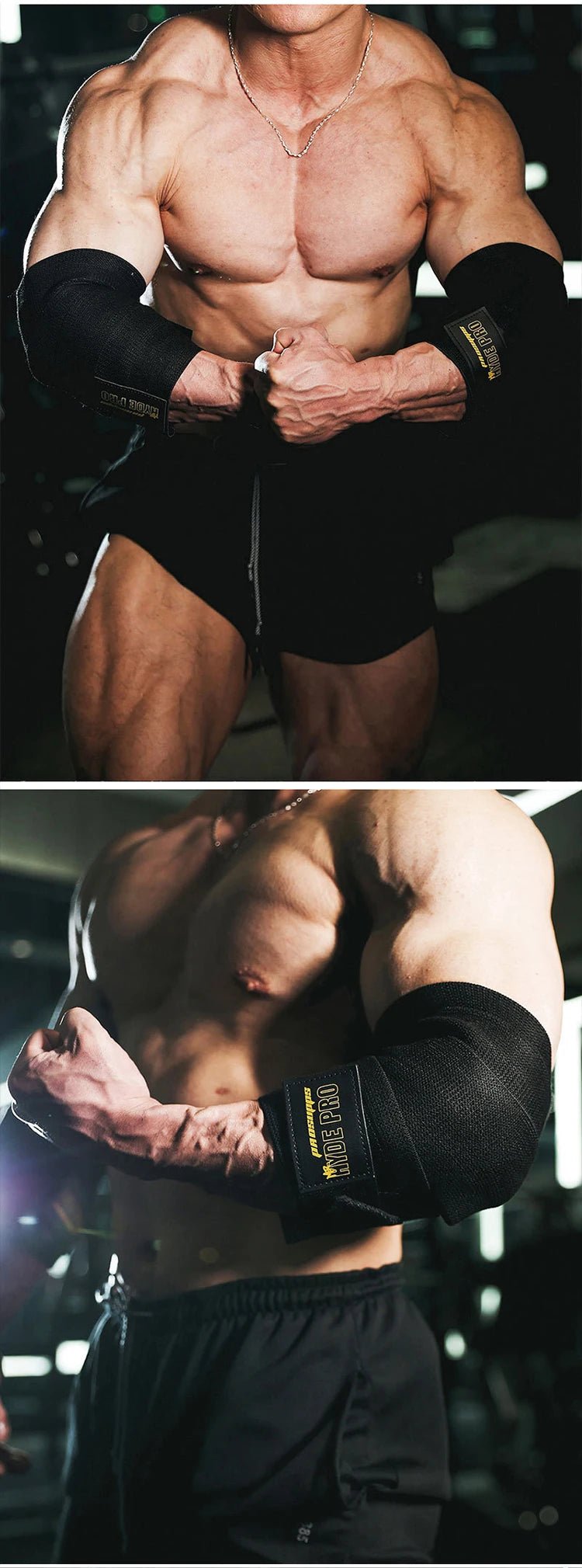 strength training elbow wrap for pressing and push workouts