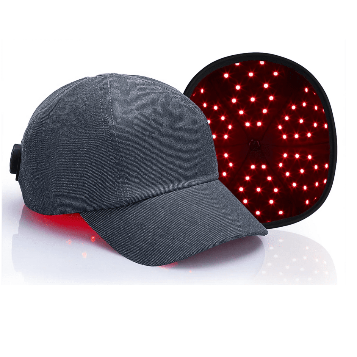 wearable red light therapy cap used for hair support consistency