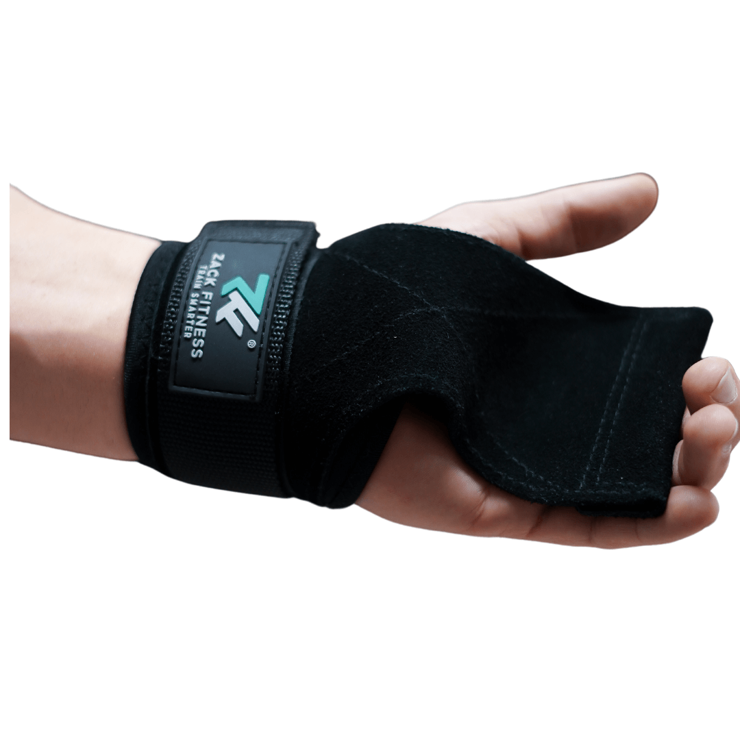 Weightlifting wrist straps used in back workouts and deadlifts to maintain grip consistency