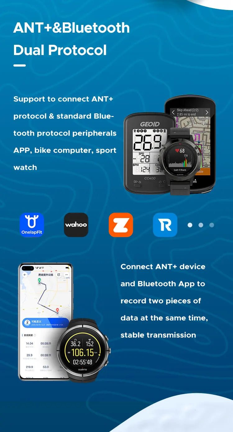 Wireless Bike Cadence Tracker for Endurance Cycling