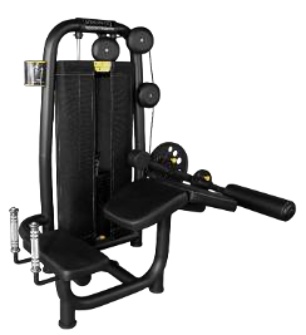 Discovery DC110-1 Horizontal Leg Curl Machine by ESCOOL, commercial gym equipment at Zack Fitness, manufacturer view 1