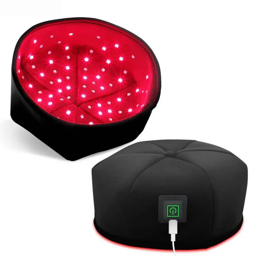Red Light & Infrared Therapy Cap – 660nm & 830nm LED Hair Growth Helmet | Anti Hair Loss & Scalp Relaxation - Zack Fitness