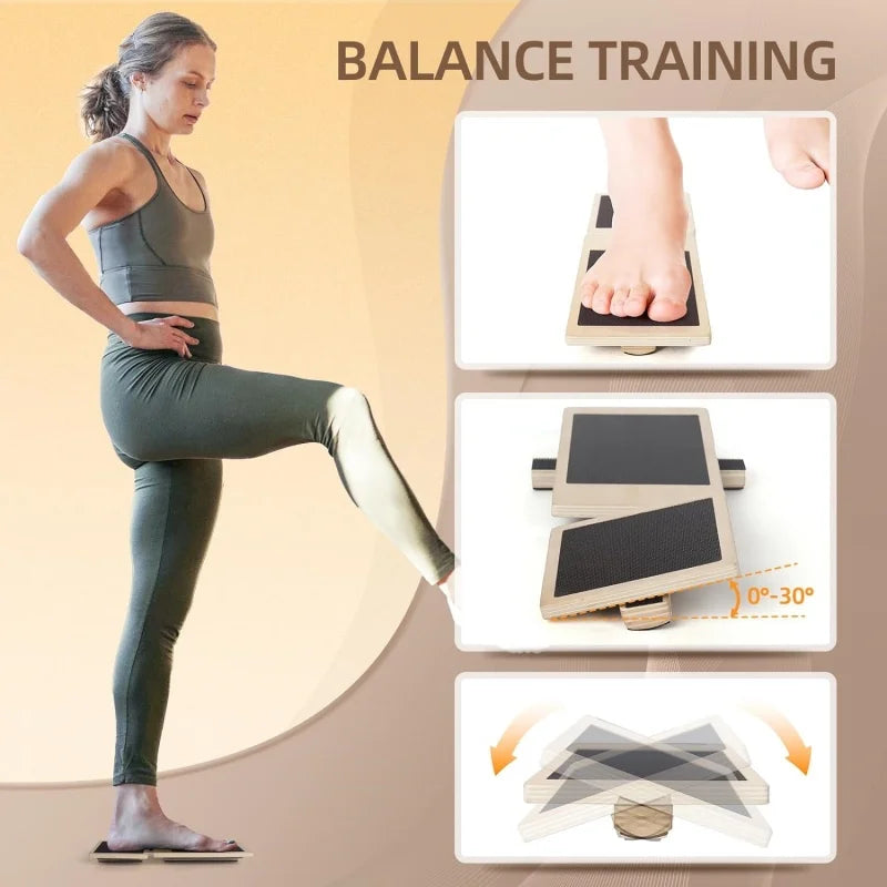 foot and ankle balance training board used for stability workouts