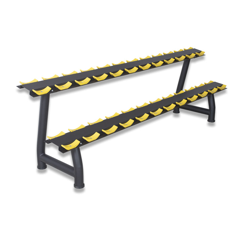 Freeweight FB610-4 Dumbbell Rack 12pair by ESCOOL, commercial gym equipment at Zack Fitness, manufacturer product image