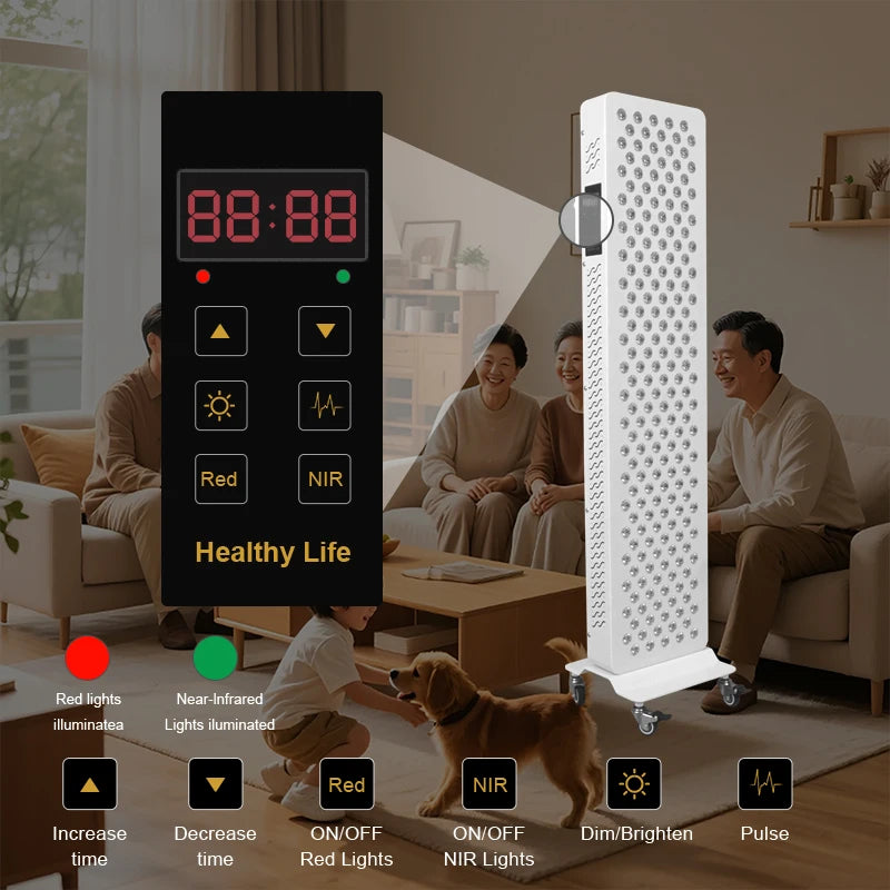 full spectrum infrared therapy panel 480nm to 1060nm LED system for deep and surface tissue support