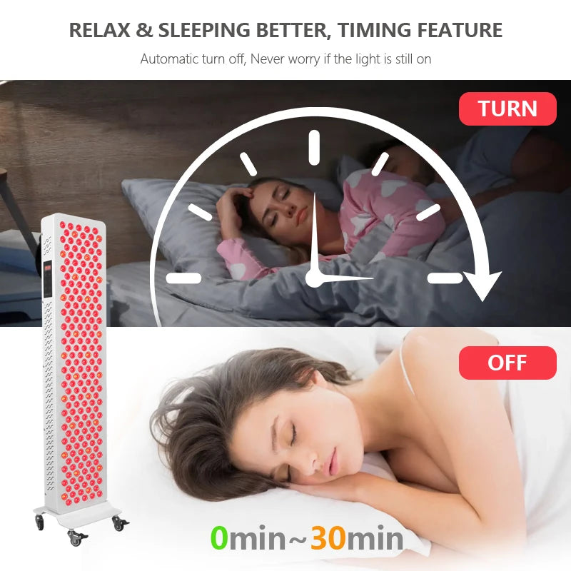 high irradiance red light therapy panel near infrared device for deep tissue recovery full body