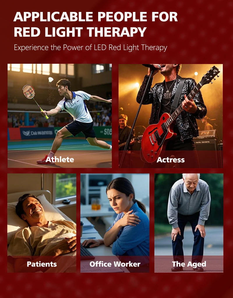 infrared LED therapy panel for deep muscle stimulation and full body recovery support