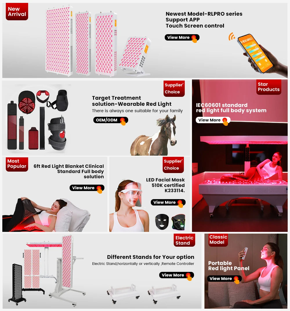infrared light therapy panel 850nm and extended wavelengths full body treatment device