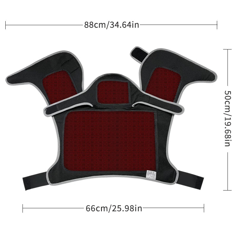 heated neck and shoulder massager with vibration massage modes