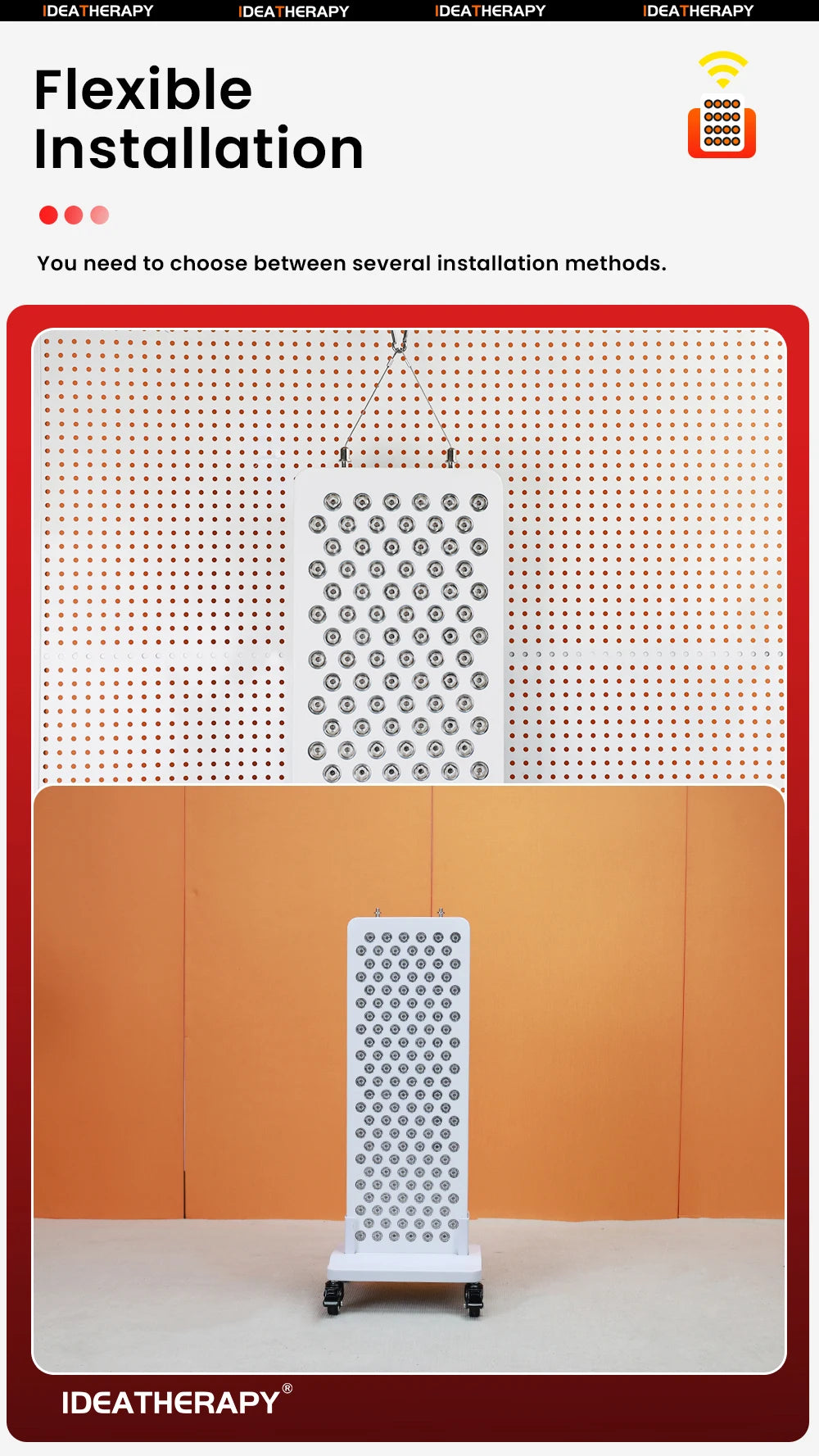 recovery light therapy panel for post workout muscle repair and relaxation