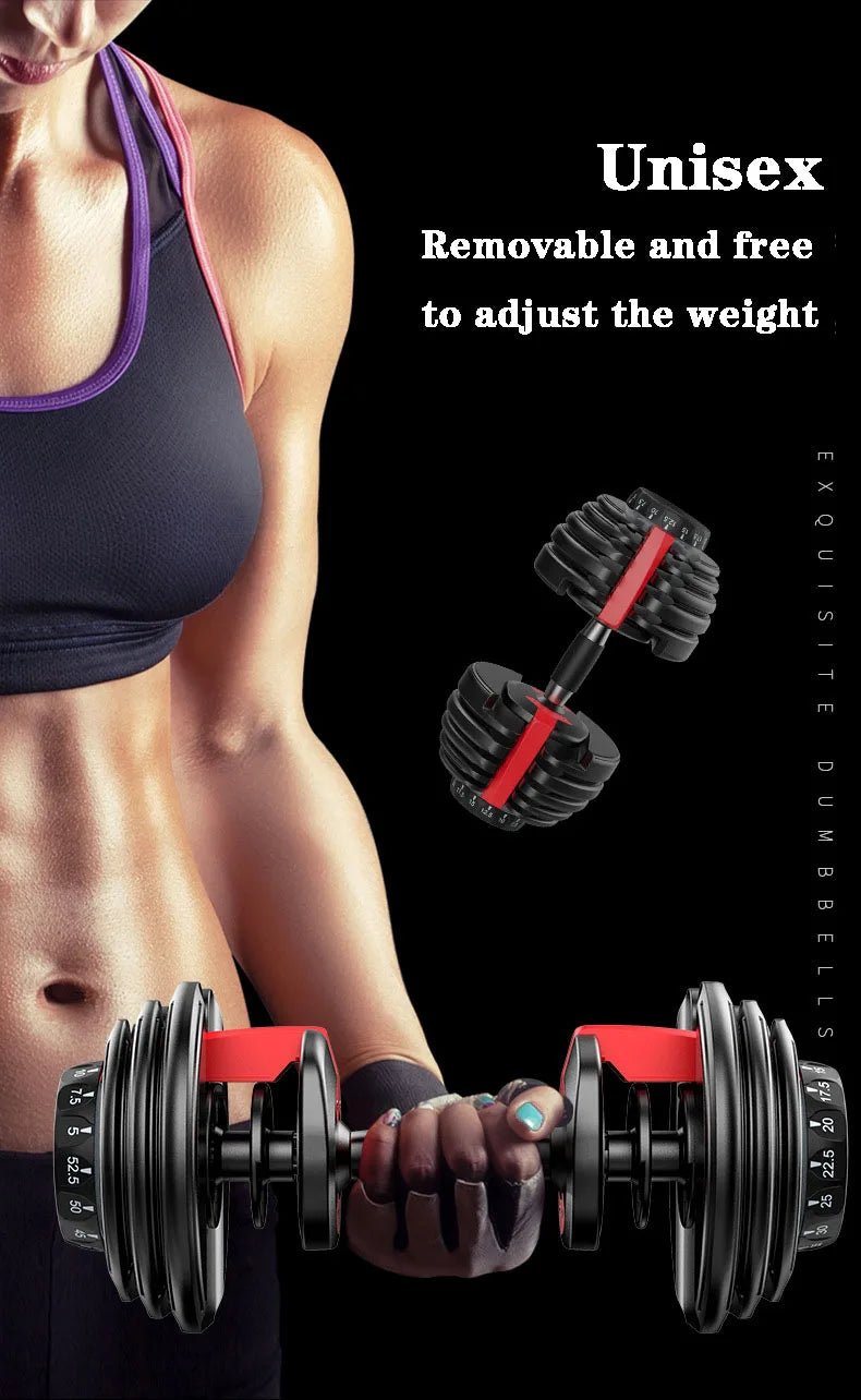 40kg Adjustable Dumbbell – Fast-Lock, Smart Weight for Home Strength Training (90lbs Adjustable Gym Equipment) - Zack Fitness