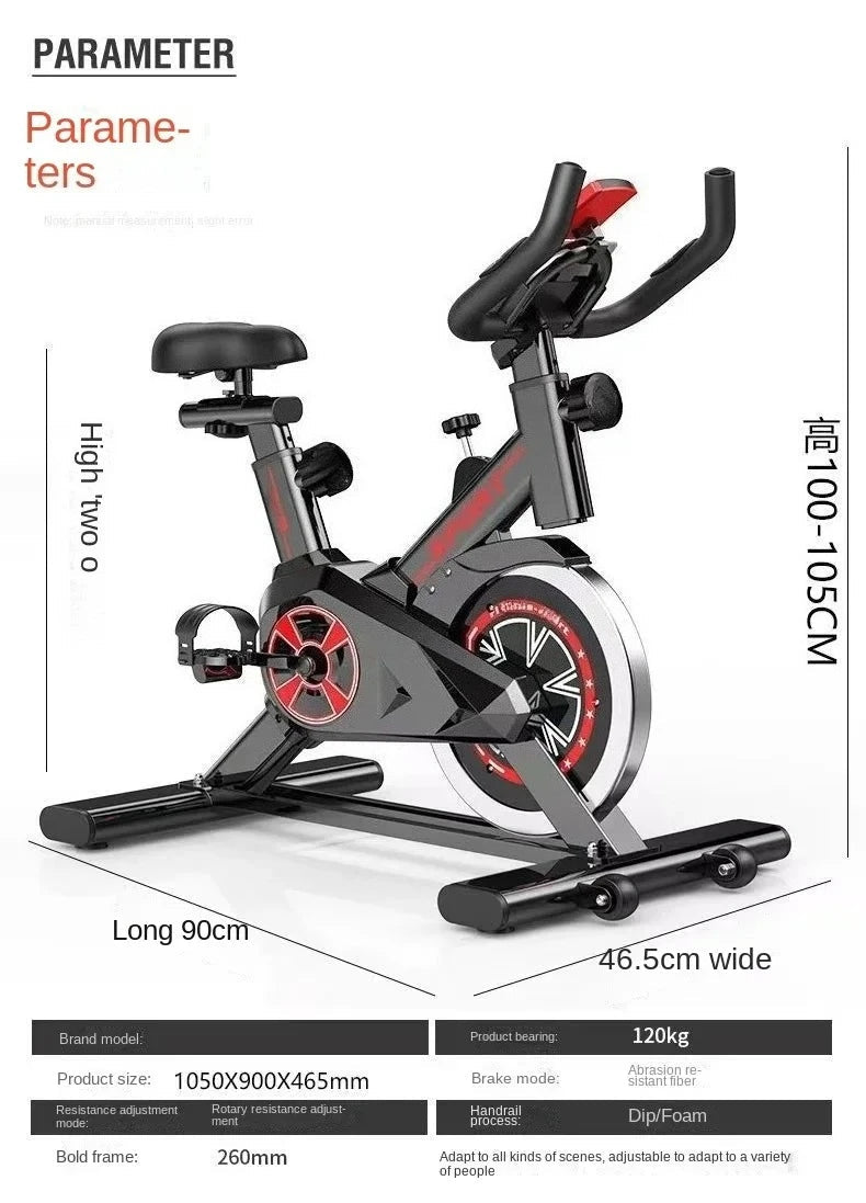 adjustable resistance quiet spin bike home cardio