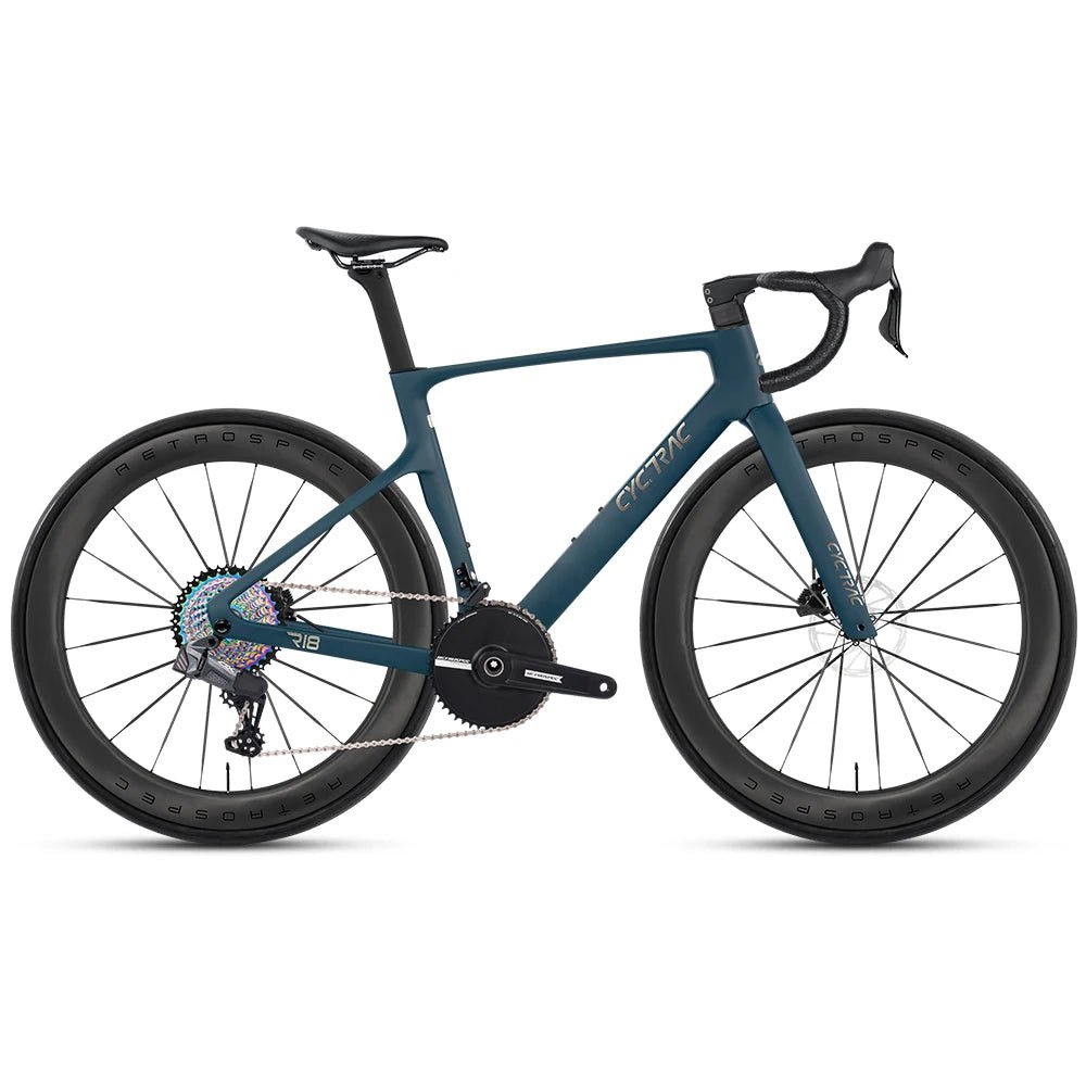 Ultralight carbon road bike R18 racing edition with wireless 13 speed drivetrain and hydraulic disc brakes