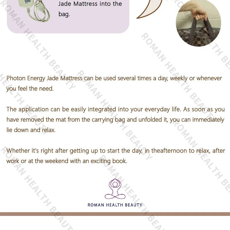 Infrared PEMF gemstone mat designed for relaxation and modern wellness lifestyles