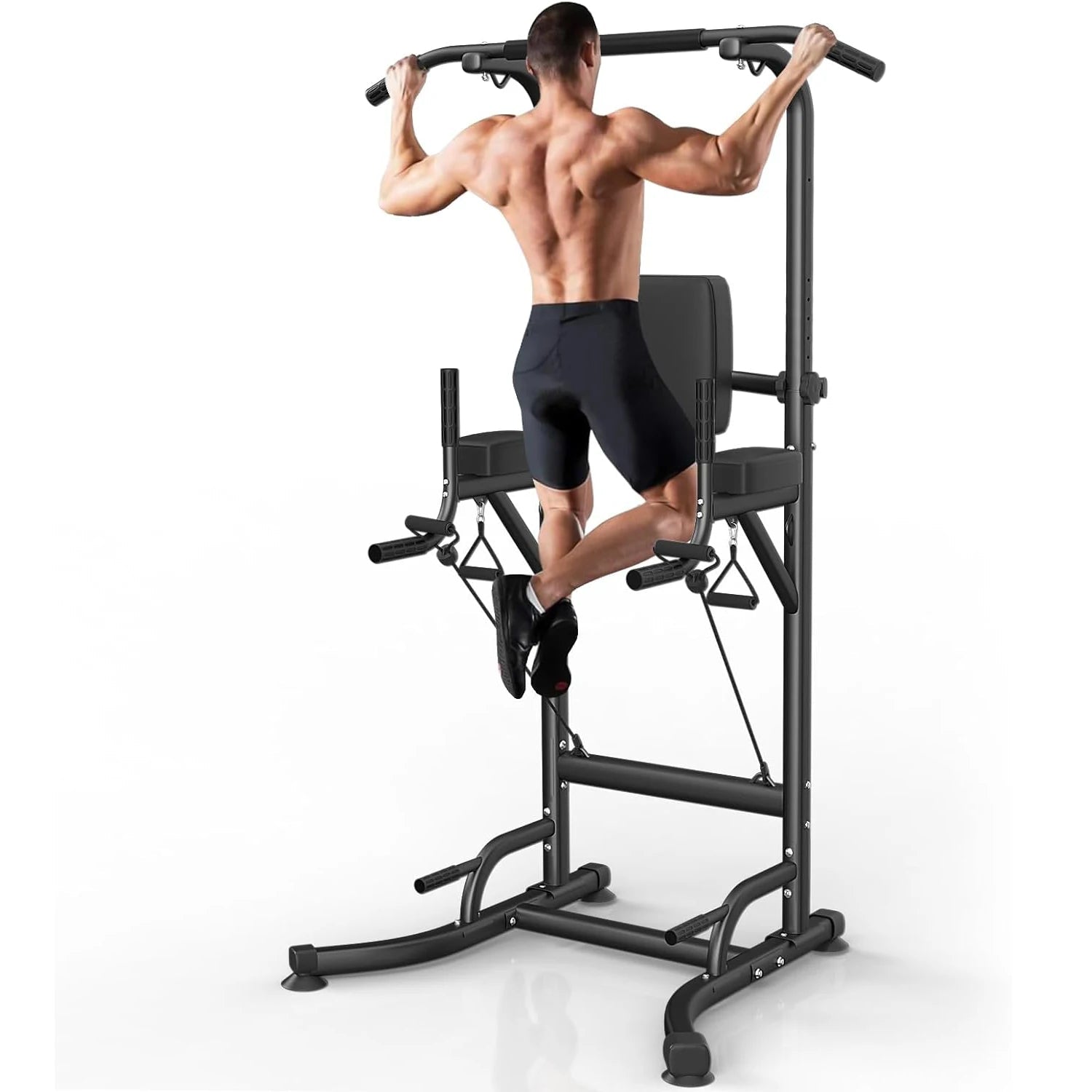 Power Tower Dip Station – Adjustable Pull-Up & Push-Up Bar for Full Body Home Strength Training - Zack Fitness