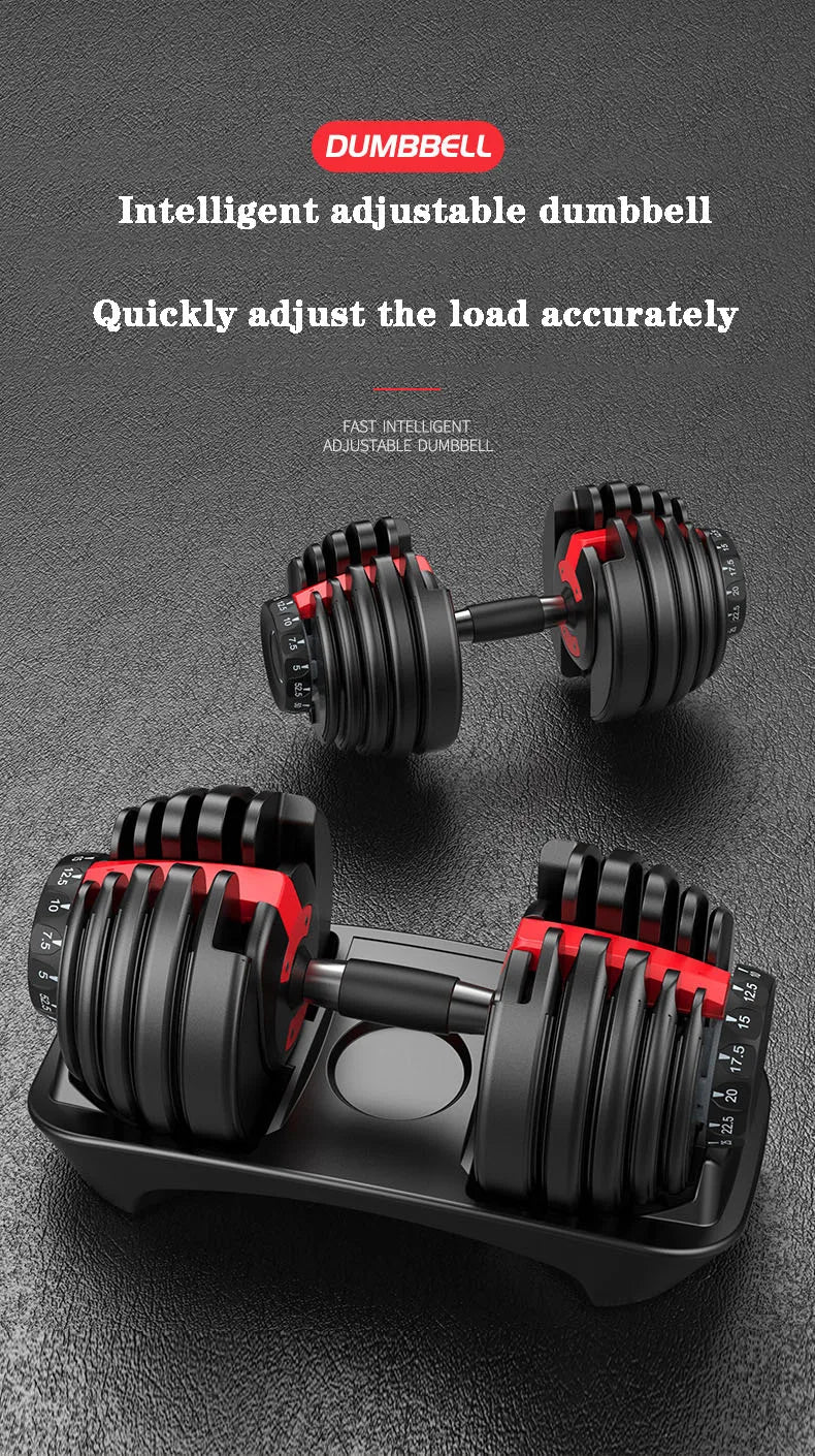 40kg Adjustable Dumbbell – Fast-Lock, Smart Weight for Home Strength Training (90lbs Adjustable Gym Equipment) - Zack Fitness