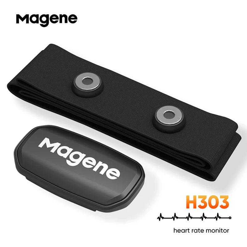Magene H303 heart rate monitor chest strap real time tracking