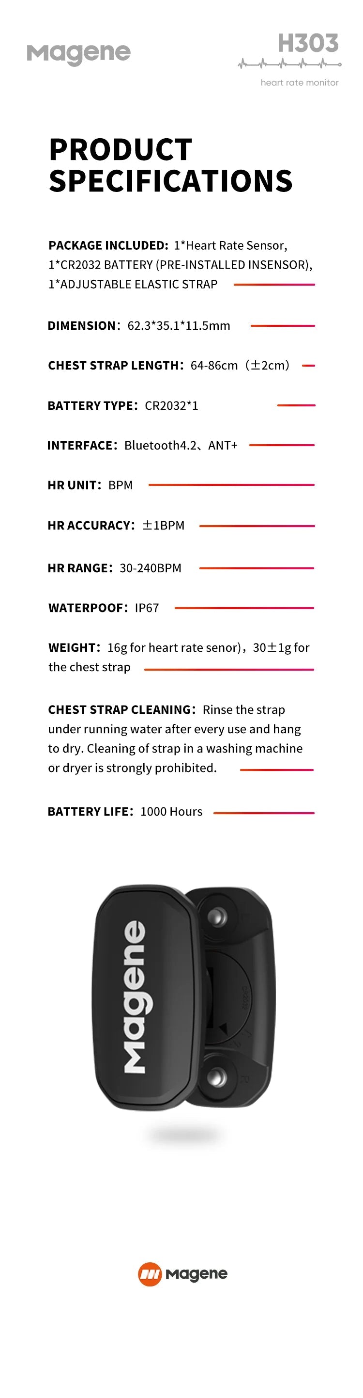 Accurate heart rate monitor chest strap for endurance training
