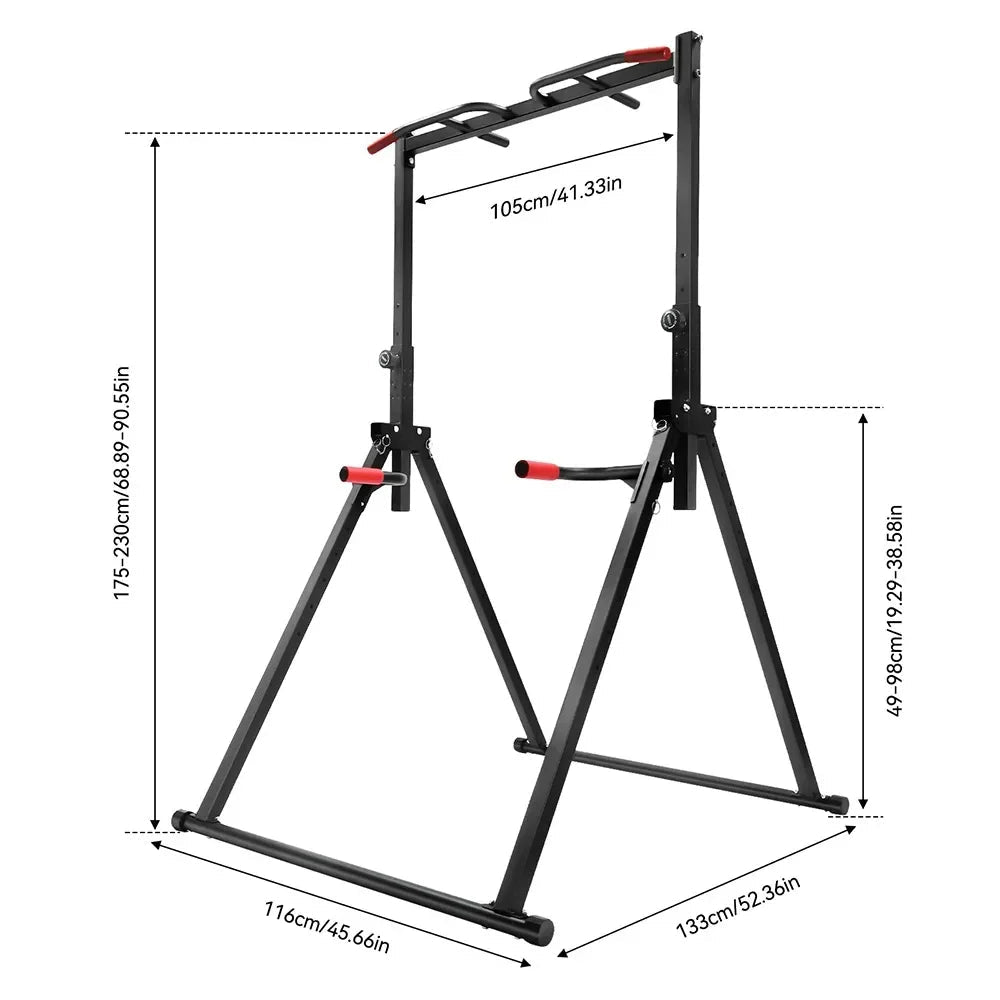 adjustable height freestanding pull up bar tower