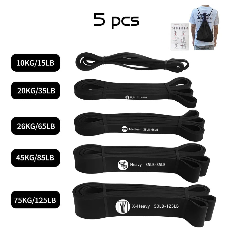 Heavy-Duty Latex Resistance Band – Pull-Up Assist & Full-Body Strength Training Band for Home & Gym - Zack Fitness