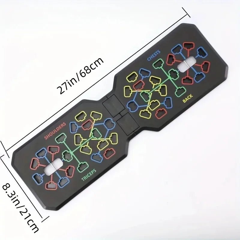 Portable Multifunctional Push-Up Board Set – Foldable Home Gym Trainer for Chest, Arms & Core - Zack Fitness