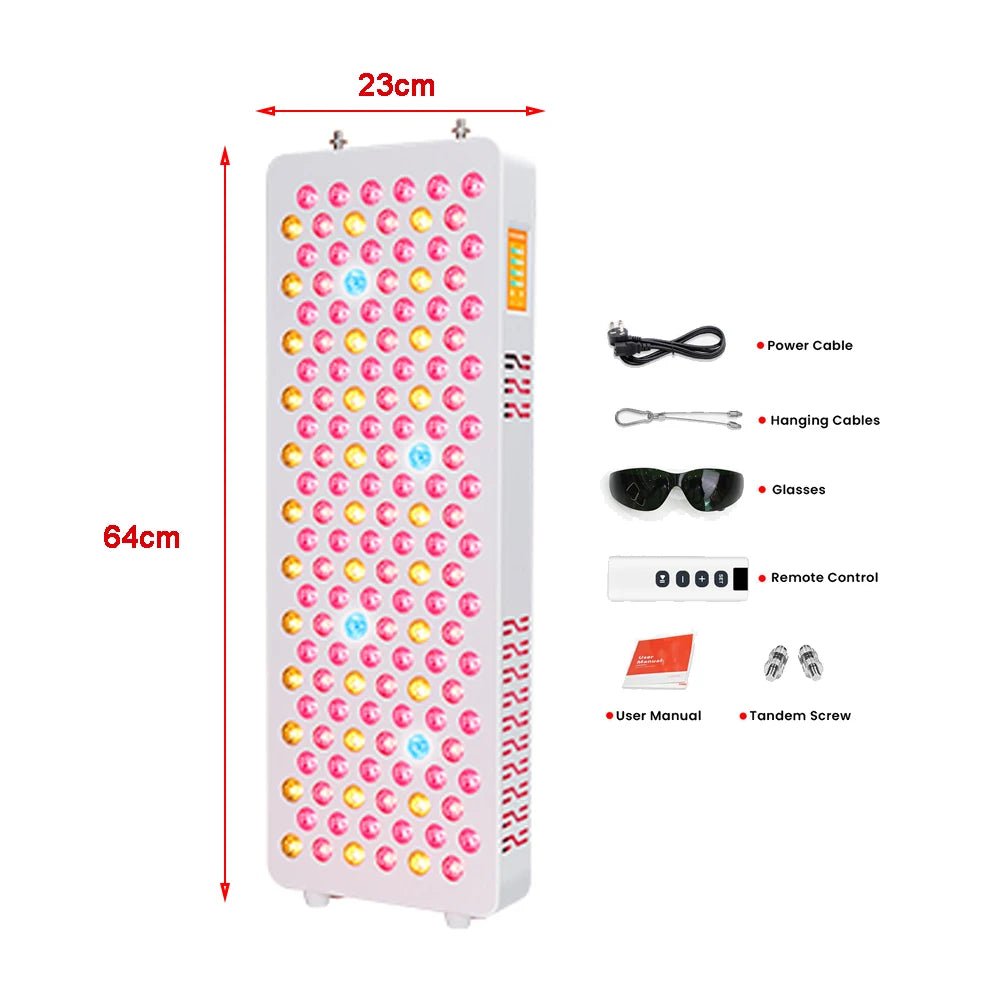 Red light therapy panel designed to support systemic recovery, circulation and whole-body wellness.