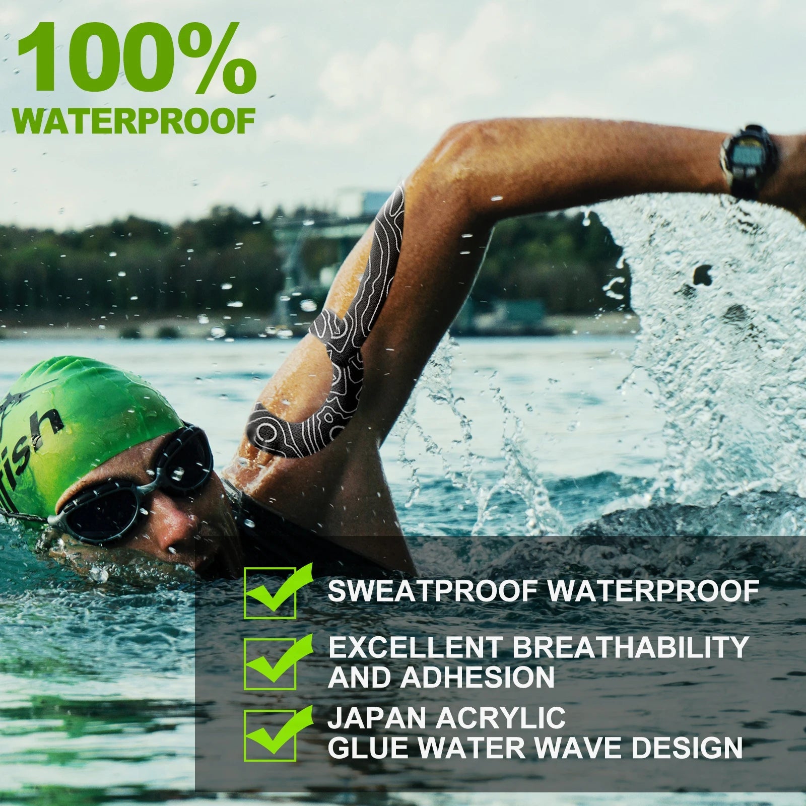 OKTAPE PRO Kinesiology Tape | Waterproof, Latex-Free & Breathable - Zack Fitness