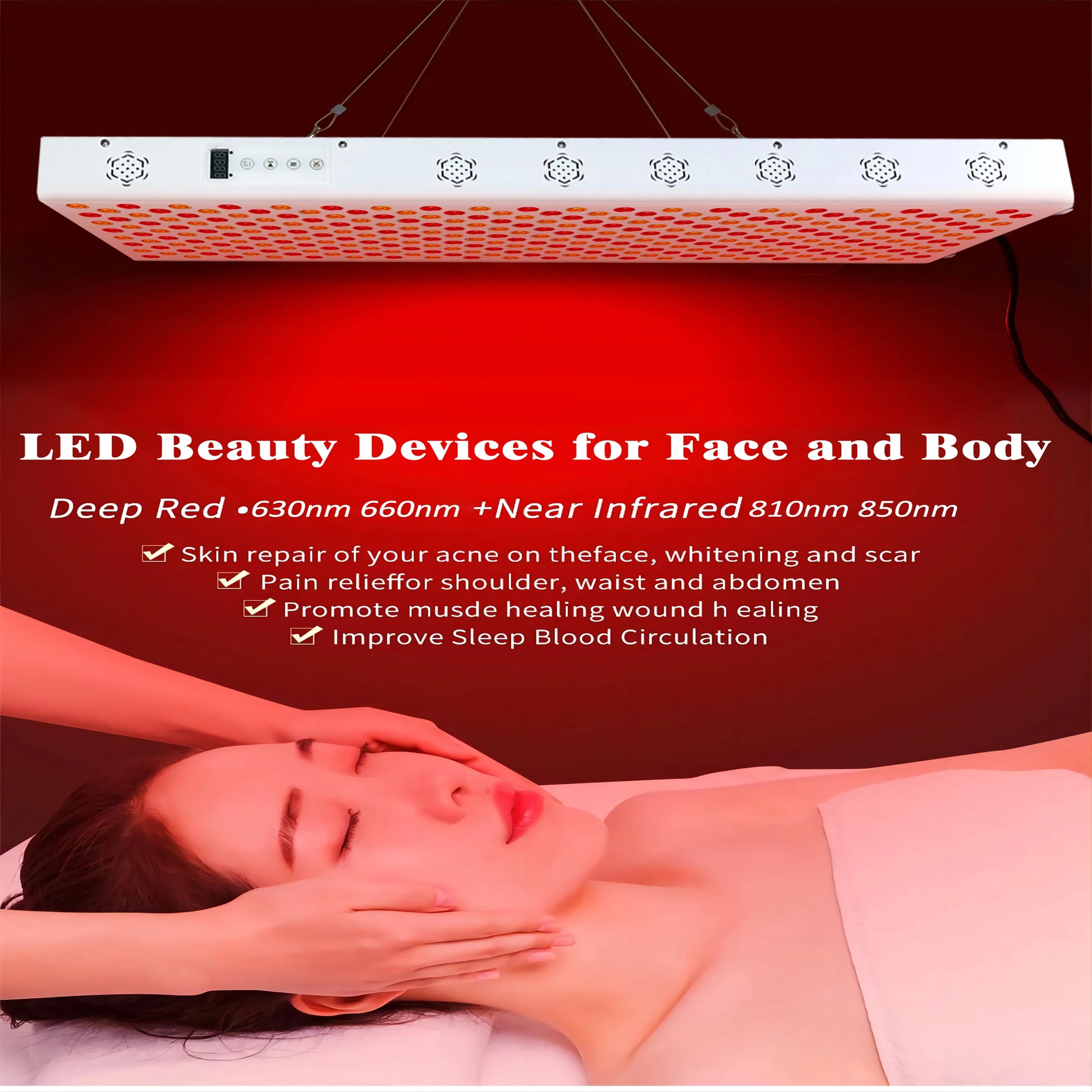 Multi-Wavelength Red Light Therapy Device