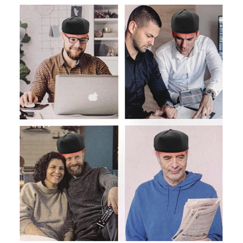 Red Light & Infrared Therapy Cap – 660nm & 830nm LED Hair Growth Helmet | Anti Hair Loss & Scalp Relaxation - Zack Fitness