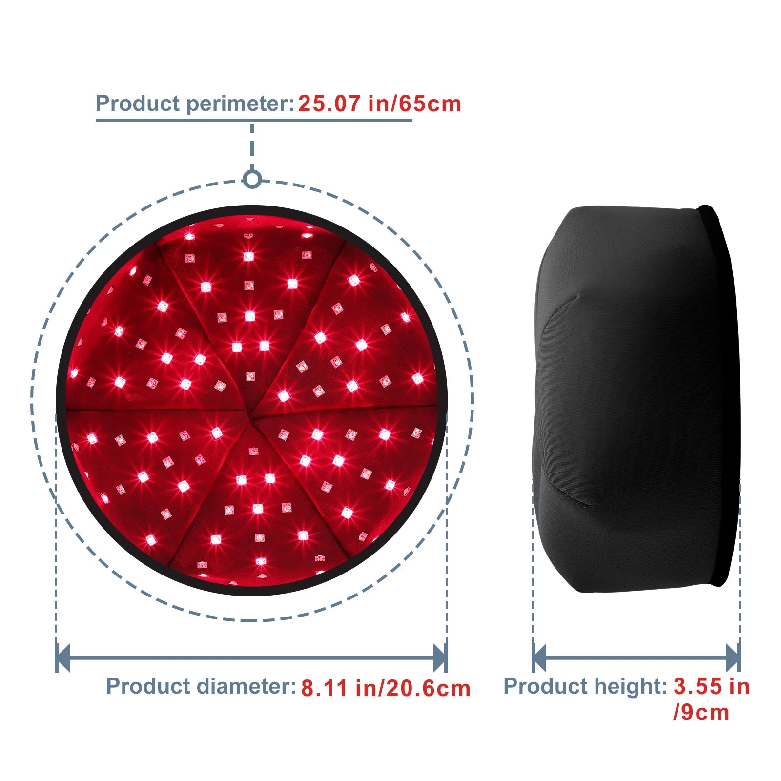 Red Light & Infrared Therapy Cap – 660nm & 830nm LED Hair Growth Helmet | Anti Hair Loss & Scalp Relaxation - Zack Fitness
