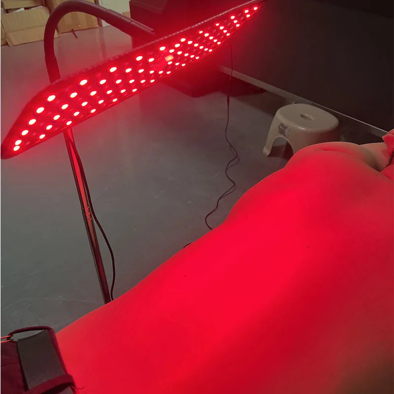 Targeted red light therapy panel use on body areas for comfort and recovery support