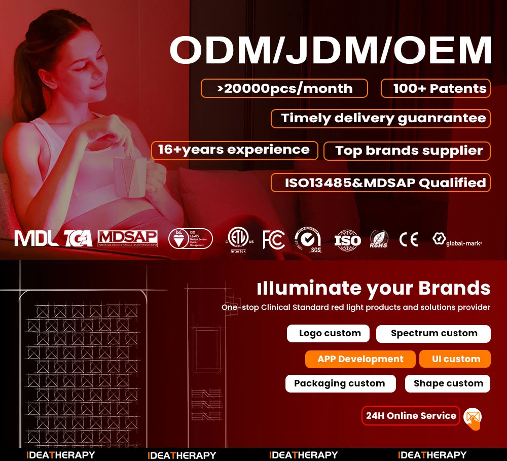 red light therapy panel for muscle recovery and joint support full spectrum wavelengths