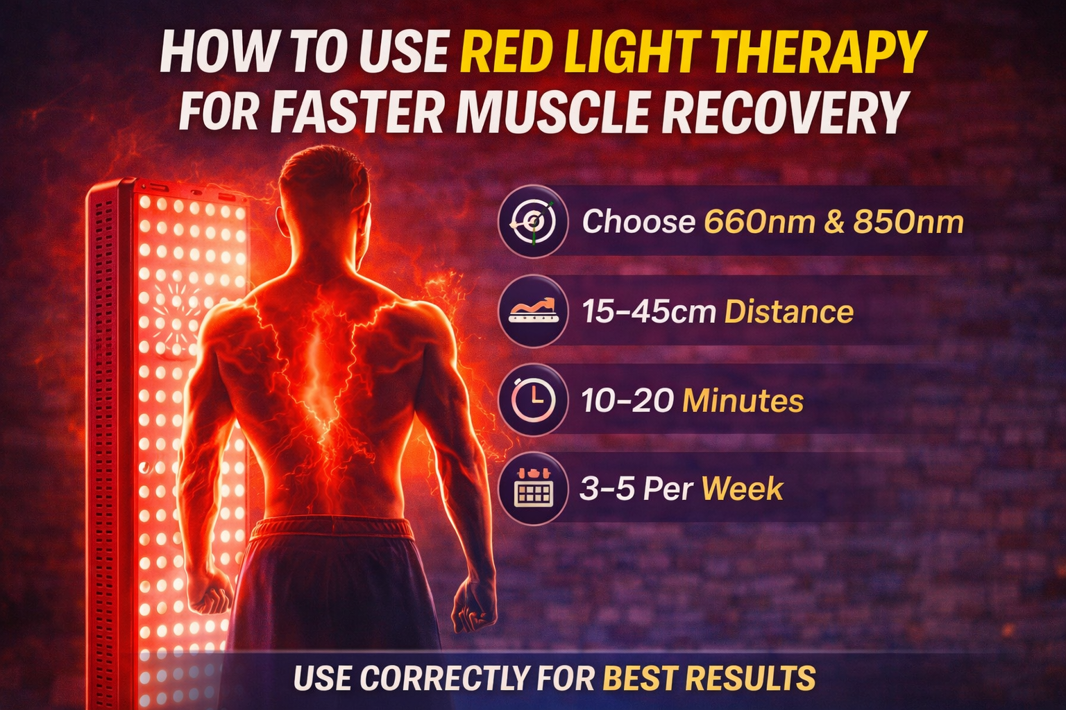 How to Use Red Light Therapy for Faster Muscle Recovery
