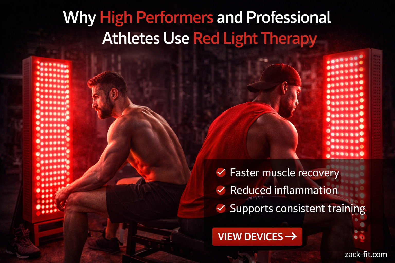 Why High Performers and Professional Athletes Use Red Light Therapy