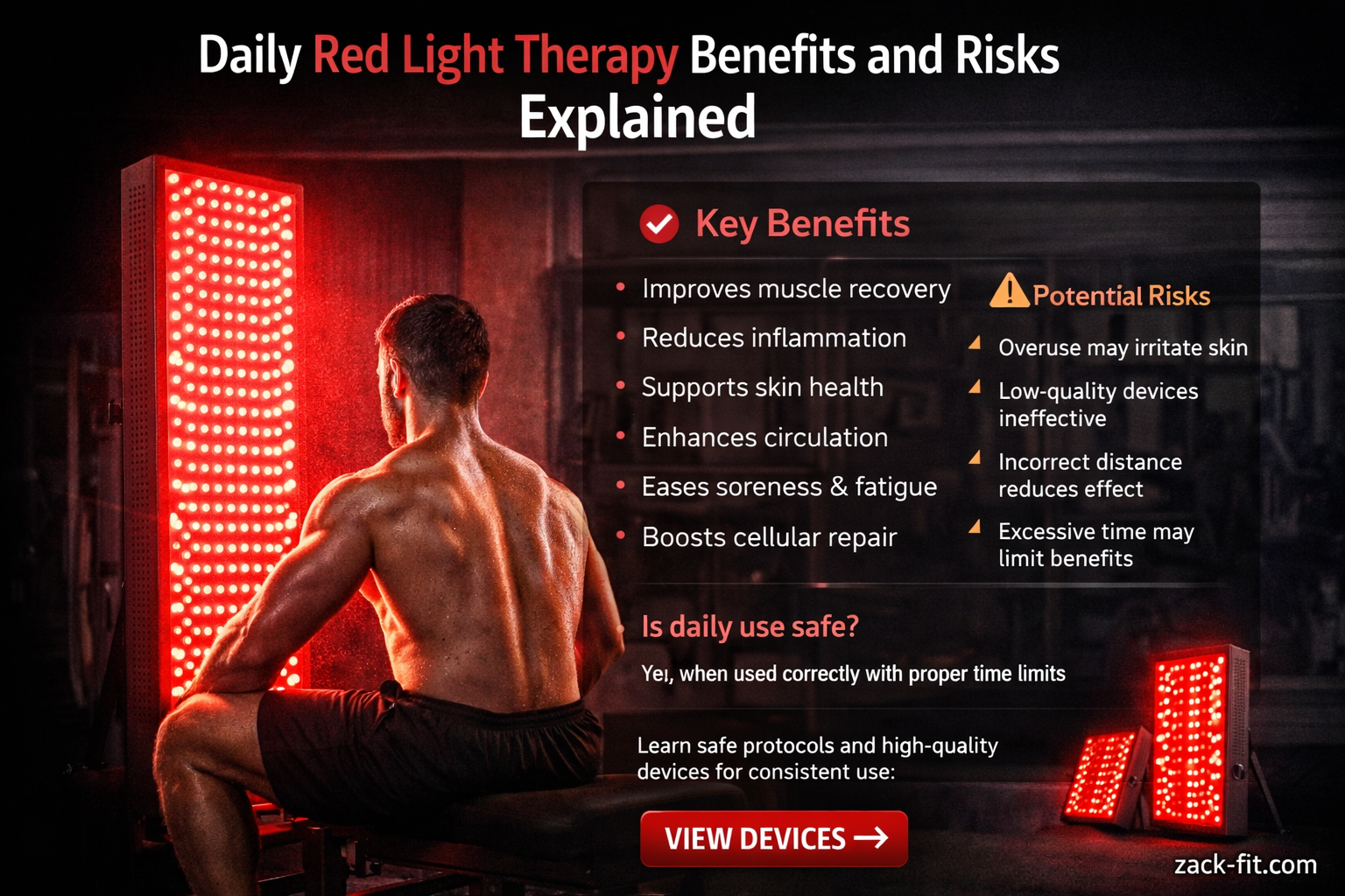 Daily Red Light Therapy Benefits and Risks Explained