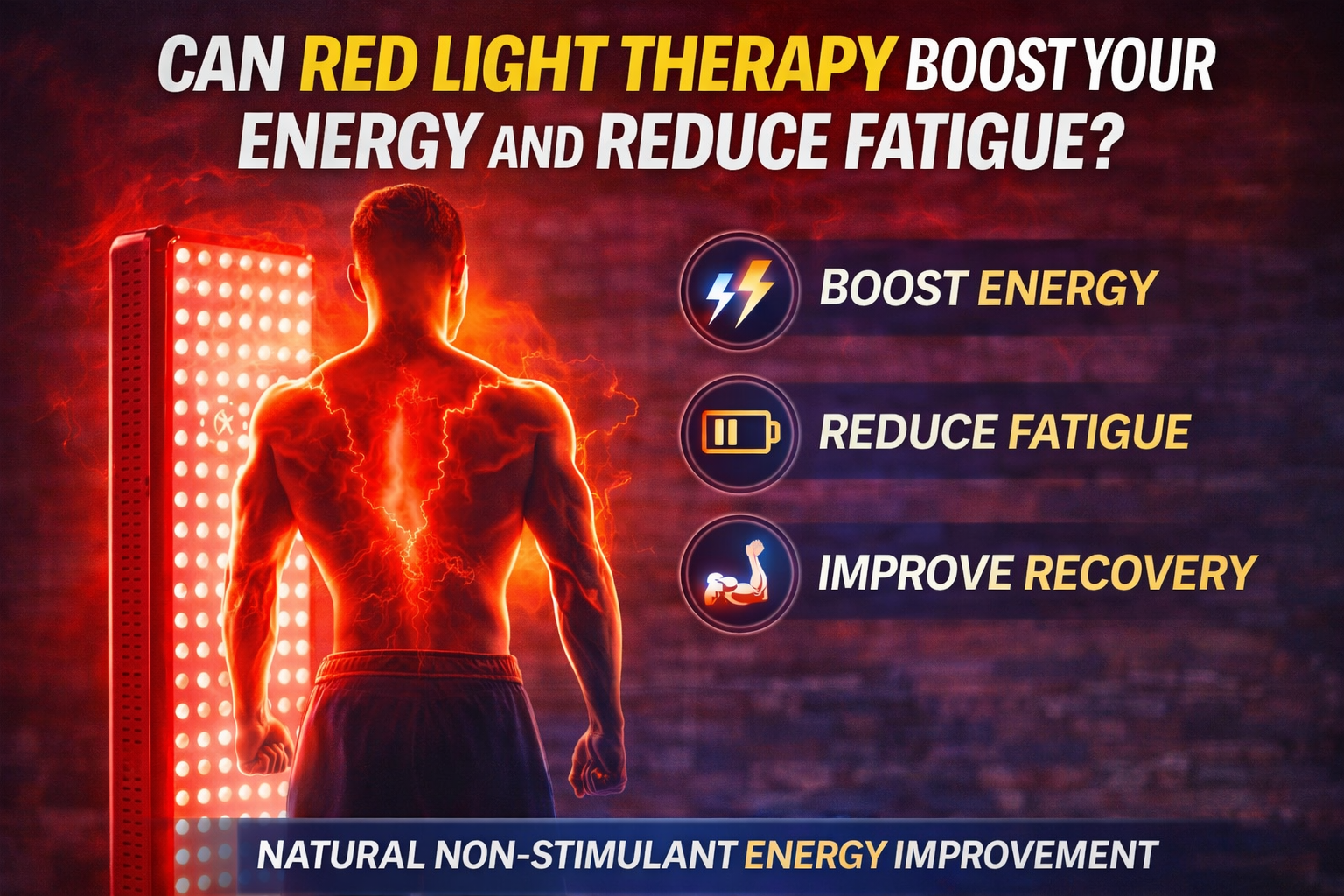 How Red Light Therapy Boosts Energy