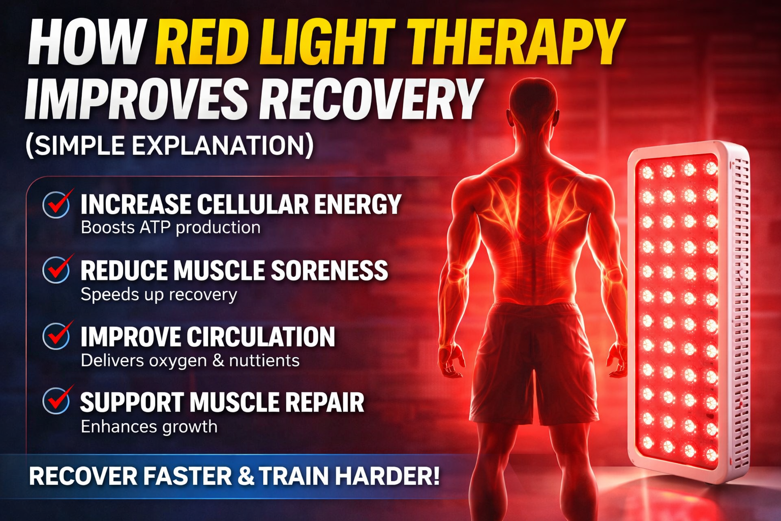 How Red Light Therapy Improves Recovery (Simple Guide)